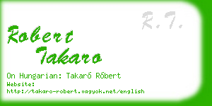 robert takaro business card